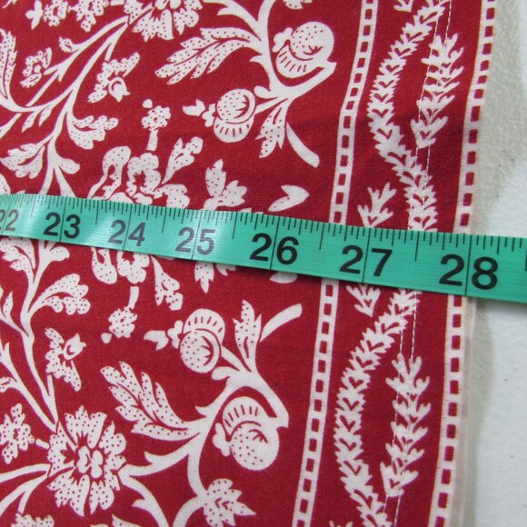 Talbots Vintage 100% Soft Cotton Red/White Floral Tunic Top XL - Picture 15 of 16